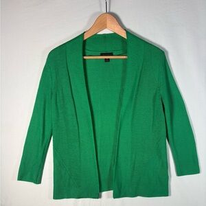 💚 Worthington Green Open-Front Knit Cardigan | Size S